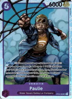 Paulie SR Pillars of Strength OP03-066 One Piece TCG - Image 1
