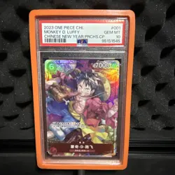 2023 One Piece Monkey D Luffy Chinese New Year Promo P-001 PSA 10 Gem Mint - Image 1
