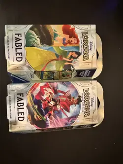 FACTORY SEALED Fabled Starter Decks (SET OF 2) Ravensburger Disney Lorcana - Image 1