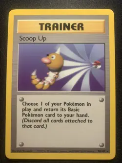 Pokemon TCG Scoop Up Card 78/102 Unlimited Base Set - Image 1