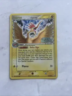 Pokemon TCG Fearow Card EX Crystal Guardians 18/100 Holo Stamped NM - Image 1