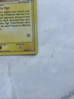 Pokemon TCG Fearow Card EX Crystal Guardians 18/100 Holo Stamped NM - Image 4