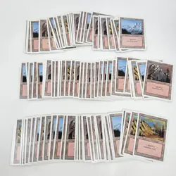 Lot of 98 Magic The Gathering MTG Revised 3rd Edition Mountain Cards NM / M - Image 1
