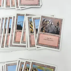 Lot of 98 Magic The Gathering MTG Revised 3rd Edition Mountain Cards NM / M - Image 4