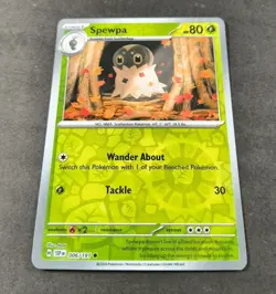 Pokemon Surging Sparks Spewpa Reverse Holo Common Card 006/191 NM - Image 1
