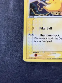 Pokemon Pikachu TCG EX Emerald Card 60/106 Stamped Reverse Holo - Image 3