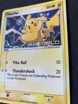 Pokemon Pikachu TCG EX Emerald Card 60/106 Stamped Reverse Holo - Image 5
