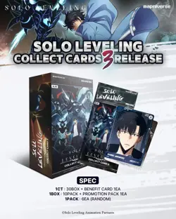 Solo Leveling Collect Card Vol.1 Booster Box Korean TCG 10 Pack 1Box - Image 1