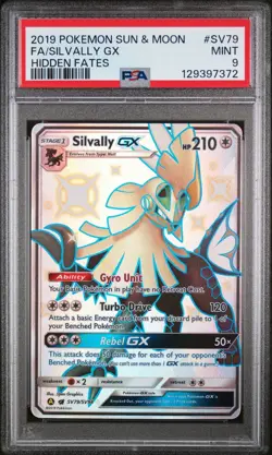 Silvally GX Hidden Fates Shiny Vault Holo Card SV79/SV94 PSA 9 - Image 1