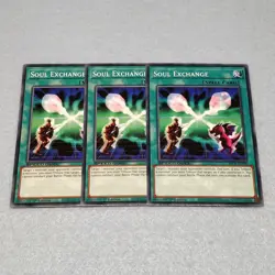 Yugioh Soul Exchange 1st Edition Common 3 Card Set NM SBCB Speed Duel - Image 1