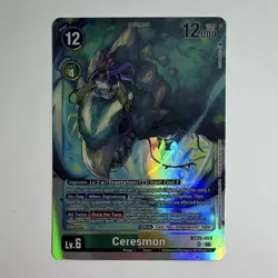Bandai Digimon Card Game Ceresmon SR Alt Art Foil BT25-059 English - Image 1
