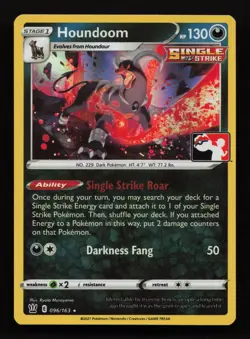Houndoom 096/163 Rare Prize Pack Series Cards NM 2022 - Image 1