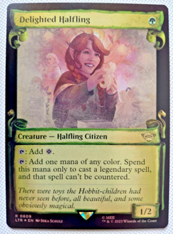 MTG - Delighted Halfling - Silver Foil - Lord of the Rings - Magic the Gathering - Image 1