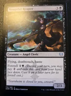 Vengeful Reaper 116/285 Uncommon Kaldheim Magic: The Gathering - Image 1