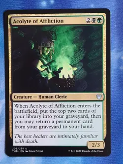 Acolyte of Affliction Magic MTG Theros Beyond Death NM - Image 1