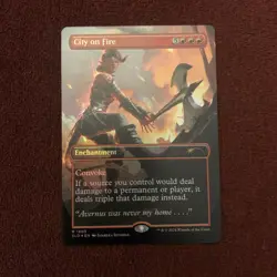 City on Fire (Rainbow Foil) Secret Lair Drop Foil - Image 1