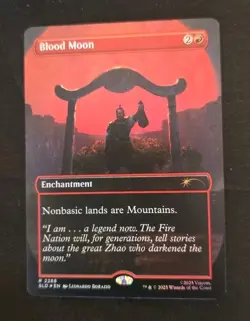 MTG Blood Moon (Rainbow Foil) Secret Lair x Avatar 2288 NM Magic The Gathering - Image 1