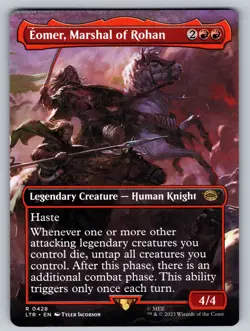 MTG Eomer, Marshal of Rohan (Borderless) R The Lord of the Rings: 428 NM - Image 1
