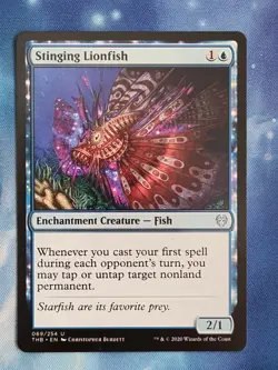 Stinging Lionfish MTG Theros Beyond Death NM - Image 1