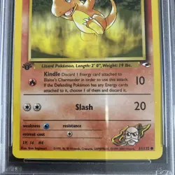 2000 Pokemon Gym Heroes Blaine's Charmander 1st Edition PSA 10 #61 Gem Mint - Image 4