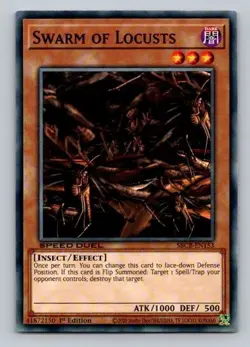 2020 Yugioh Swarm Of Locusts SBCB-EN153 1st Edition Common - Image 1
