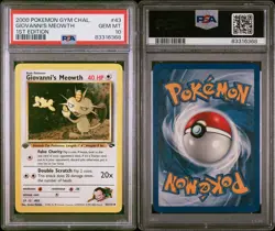 2000 POKEMON GYM CHALLENGE 1ST ED #43 GIOVANNI'S MEOWTH PSA 10 - Image 1