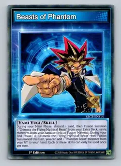 2020 YuGiOh Skill Card Beasts of Phantom SBCB-ENS14 1st Edition Common - Image 1