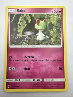 Pokemon - Ralts 139/214 - Lost Thunder - Yuka Morri - Image 1