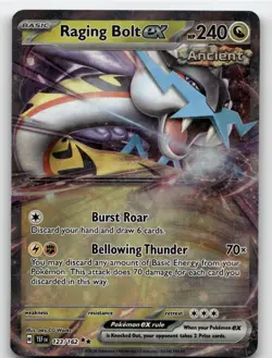 RAGING BOLT EX 123/162 DOUBLE RARE TEMPORAL FORCES POKEMON NEAR MINT - Image 1