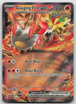 Gouging Fire ex 144 Scarlet & Violet Promo Pokemon Holo NM Promo - Image 1