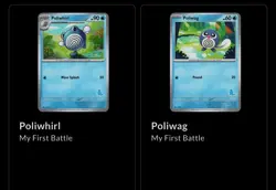 Pokemon My First Battle Squirtle Deck Poliwag Poliwhirl Evolution - Image 1