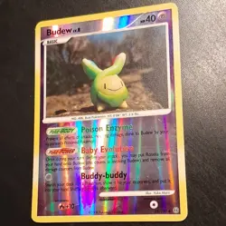 Pokemon Budew Stormfront #33/100 Reverse Holo Uncommon Basic English Yuka Morii - Image 3
