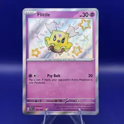 Flittle 164/091 Paldean Fates Shiny Rare Pokemon NM - Image 1