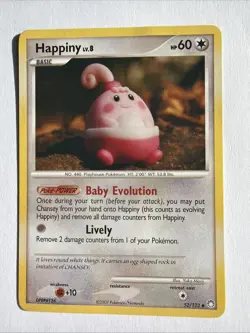 Happiny 52/123 NM/LP Mysterious Treasures Uncommon Pokemon - Image 1