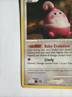 Happiny 52/123 NM/LP Mysterious Treasures Uncommon Pokemon - Image 3