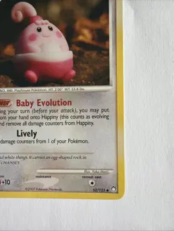 Happiny 52/123 NM/LP Mysterious Treasures Uncommon Pokemon - Image 4