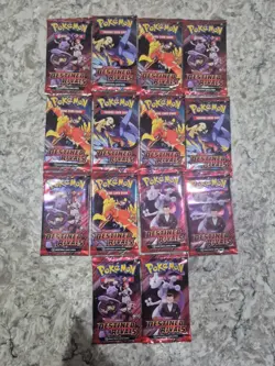 Pokemon TCG Destined Rivals Booster Packs x 14 Factory Sealed - Image 1