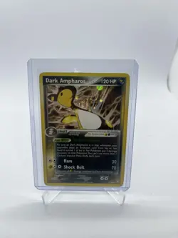 Dark Ampharos Pokemon EX Team Rocket Returns Holo Rare SWIRL MP/LP - 2/109 - Image 1