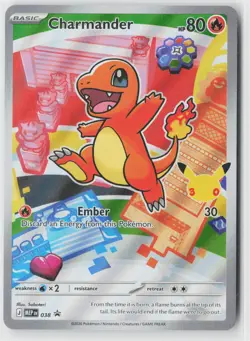 Charmander 038 Holo Promo ME: Mega Evolution Promo Pokemon Near Mint - Image 1