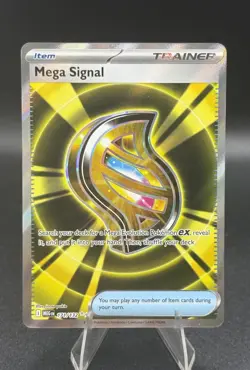 Mega Signal 171/132 Pokemon TCG Me01: Mega Evolution Full Art Holo NM/M - Image 1