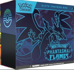 Pokemon TCG: Mega Evolution—Phantasmal Flames Elite Trainer Box (1 Full-Art Prom - Image 1