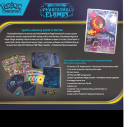 Pokemon TCG: Mega Evolution—Phantasmal Flames Elite Trainer Box (1 Full-Art Prom - Image 2