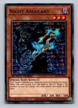 2020 Yugioh Night Assailant SBCB-EN114 1st Edition Common - Image 1
