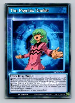 2020 YuGiOh Skill Card The Psychic Duelist SBCB-ENS05 1st Edition Common - Image 1
