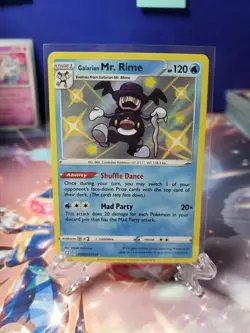 Pokemon Galarian Mr. Rime SV021/SV122 Shiny Holo Rare Shining Fates - Image 1