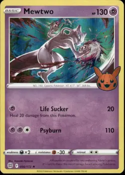 MEWTWO 056/172 TRICK OR TRADE BOOSTER PROMO HOLO POKEMON ANESAKI DYNAMIC - Image 1