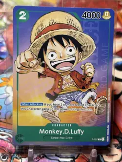 MONKEY D LUFFY - One Piece TCG P-037 - SEALED PROMO P - Anime Expo 2023 - Image 2