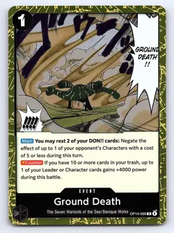 The Azure Sea's Seven One Piece CCG Ground Death #OP14-096 - Image 1