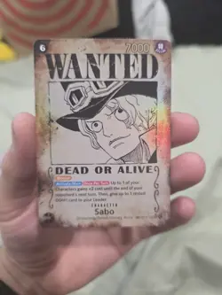 One Piece TCG Sabo 120 Wanted Poster Carrying On His Will OP13 - Image 2