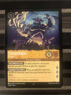 Disney Lorcana | Chernabog Evildoer | Into the Inklands | SR | FOIL | NM - Image 1